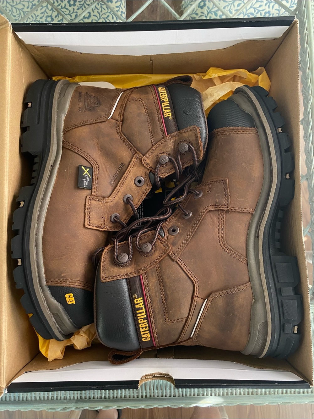 Caterpillar Men's Rasp 6" Waterproof Mg Composite Toe Boot 8.5